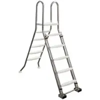 AstralPool Degraus De Escada De Segurança Aisi-Ø43 Com Plataforma Para Piscinas Elevadas 2x5 304l 1.5m