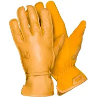 Norrøna - Vestuário caminhada - Femund Leather Gloves Kangaroo para Unissexo - Tamanho M - Amarelo