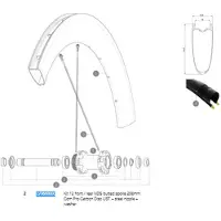 Mavic Raios Esquerdos Comete Pro Carbon Disc Tdf 12 Unidades