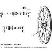 Sram Eixo Do Cubo Dianteiro Roam 50