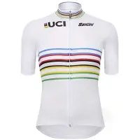 Santini Camisola De Ciclismo De Manga Curta Uci Official World Champion Master