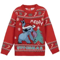 Disney Suéter Stitch Knitted Christmas