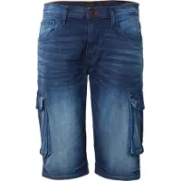 Blend Calças de ganga cargo azul escuro