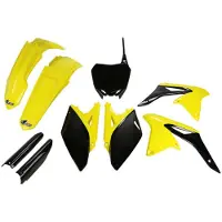 Ufo Kit De Plásticos Suzuki Rmz 250 2010-2018 Sukit413f-999 Fork Protectors &