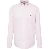 Gant para homem. 3000100 Camisa de popelina cor-de-rosa de corte regular (M), Casual, Algodão, Clássico, Manga comprida