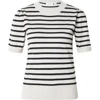 Saint tropez Pullover 'Mila' cinzento claro / preto