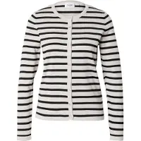 Saint tropez Casaco de malha 'Mila' cinzento claro / preto