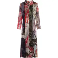 Desigual , Vestido midi de tul estampado, PoliÉSter, XS