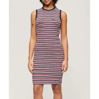 Superdry Vestido Curto Sem Mangas Rib Bodycon