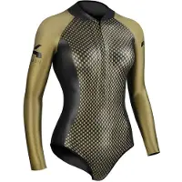 C4 Freediving Shorty De Manga Comprida Para Mulher Aurea 2 Mm