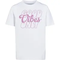 Mister tee Camisola 'Good Vibes Only' eosin / branco