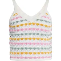 Ebeeza Top de malha amarelo escuro / abe / rosa / branco