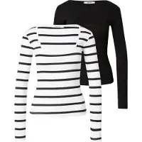 About You Camisa 'Sita' preto / branco