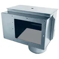 AstralPool 00254 Skimmer A-100 Na Conexão De Aspiração Rosca De 2 Polegadas Aço Inoxidável