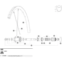 Mavic Aro Traseiro Ksyrium Pro Carbon Sl Tubular 19