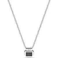 Police PEAGN2211501 Collana Acciaio Grigio Gear Design per Uomo