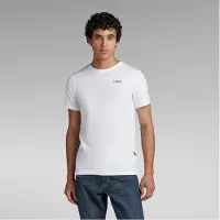 G-Star T-Shirt mangas curtas Raw Slim base r t s homens - Branco - EU S
