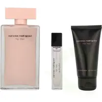 Narciso Rodriguez per Her Eau De Perfume Spray 100ml Set 3 pezzi