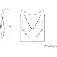 Puig Pára-brisas Desportivo Honda Forza 750 21-24 V-techline Sport 20578n