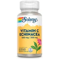 Solaray Vitamina C 500mg+ 300mg Echinacea 60 Unidades