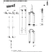 RockShox Ponte E Barras Sid Sl/ultimate 44 Deslocamento 35 Mm