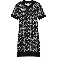 Desigual , Vestido mini estampado M. Christian Lacroix, Preto, XL