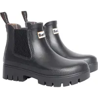Barbour para mulher. LRF0100 Botins Halton Chelsea Welly preto (40), Plano, 1 a 3cm, Nenhum, Casual, Ao ar livre