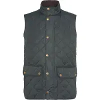 Barbour para homem. MGI0245 Colete Lowerdale verde (L), Casual, Poliéster