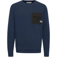 11 Project Pullover 'Pelle' azul escuro / preto