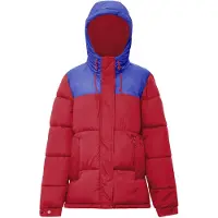 UCY Casaco de inverno azul real / vermelho