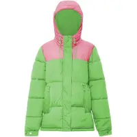 Libbi Casaco de inverno verde claro / rosa claro