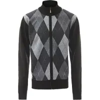 Colina Casaco de malha cinzento / antracite / preto