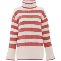BLONDA Pullover bege / vermelho