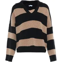BLONDA Pullover bege / preto