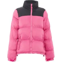 FUMO Casaco de inverno rosa / preto
