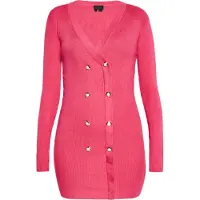 NAEMI Vestido de malha rosa