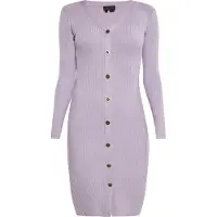 NAEMI Vestido de malha lavanda