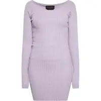 NAEMI Vestido de malha lavanda