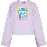 Ebeeza Sweatshirt azul / lavanda / laranja / rosa