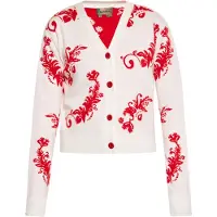 Ebeeza Casaco de malha vermelho / branco