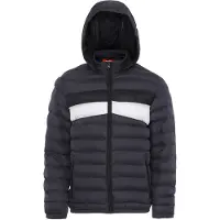 PLUMDALE Casaco de inverno cinzento escuro / preto / branco