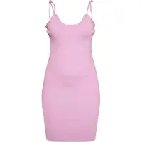 Swirly Vestido de malha rosa escurecido