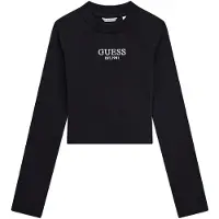 GUESS Camisola preto / branco
