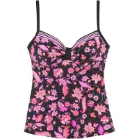 LASCANA Top de tankini rosa / preto