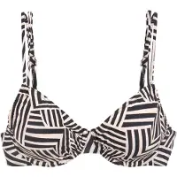 LASCANA Top de biquíni ecru / preto