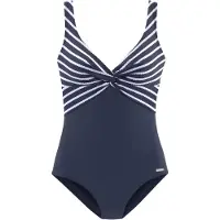 LASCANA Fato de banho navy / branco