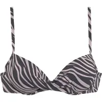 LASCANA Top de biquíni nude / preto