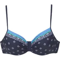 LASCANA Top de biquíni marinho / azure / verde claro / branco
