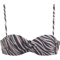 LASCANA Top de biquíni ecru / preto