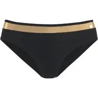 LASCANA Cueca biquíni amarelo dourado / preto